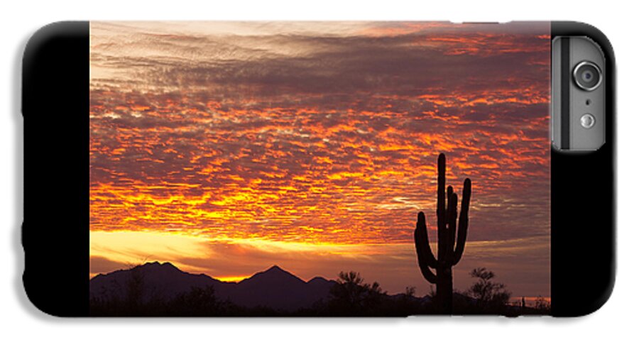 Arizona iPhone 7 Plus Case featuring the photograph Arizona November Sunrise With Saguaro  by James BO Insogna