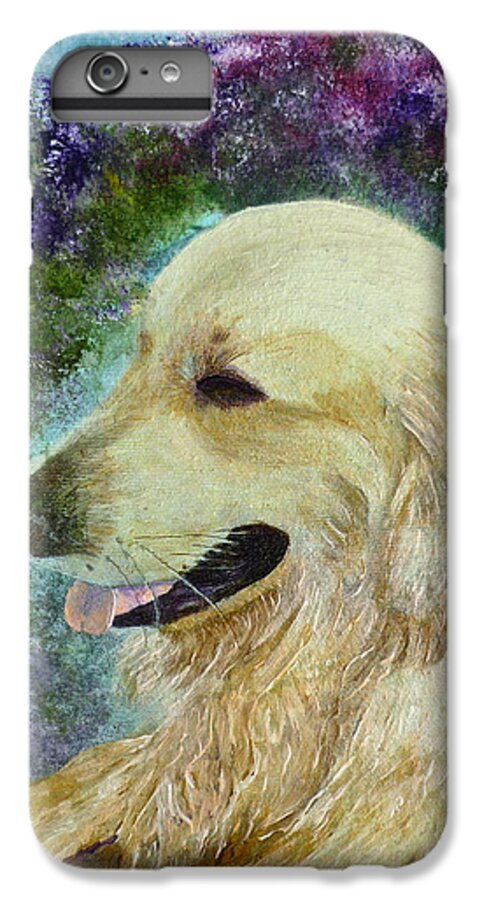 Golden Retriever iPhone 7 Plus Case featuring the painting Beautiful Golden by Claire Bull