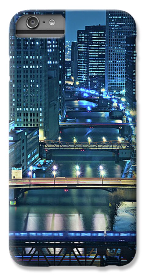 Chicago iPhone 7 Plus Case featuring the photograph Chicago Bridges by Steve Gadomski