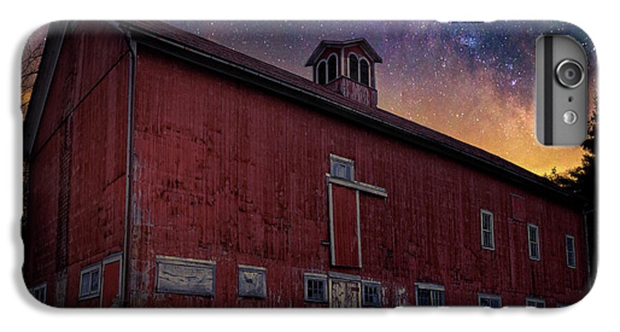 Square iPhone 7 Plus Case featuring the photograph Cosmic Barn Square by Bill Wakeley