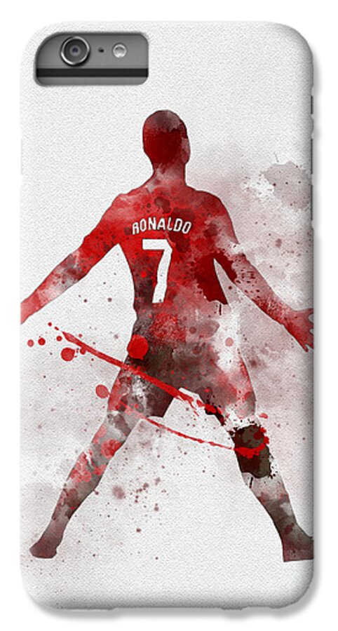 Cristiano Ronaldo iPhone 7 Plus Case featuring the mixed media Cristiano Ronaldo United by My Inspiration