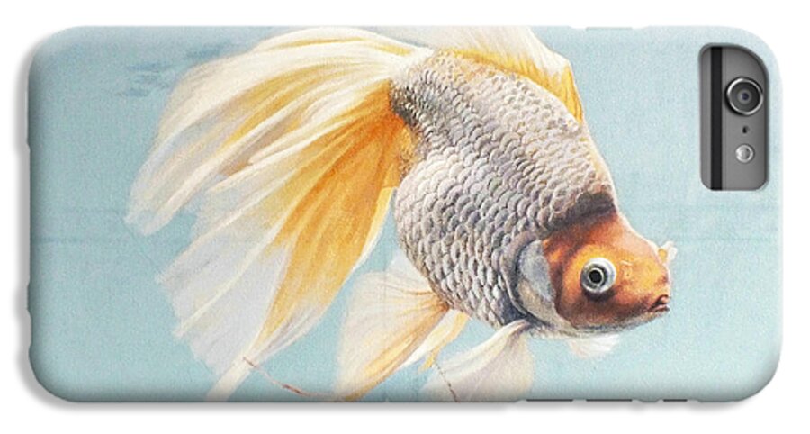 Goldfish iPhone 7 Plus Case featuring the painting Flying in the clouds of goldfish by Chen Baoyi