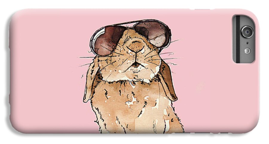 Rabbit iPhone 7 Plus Case featuring the painting Glamorous Rabbit by Katrina Davis