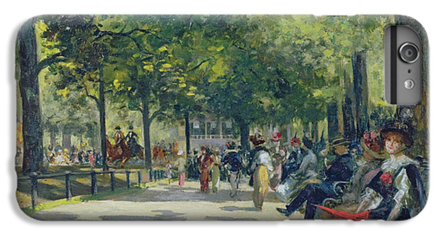 Hyde iPhone 7 Plus Case featuring the painting Hyde Park - London by Count Girolamo Pieri Nerli