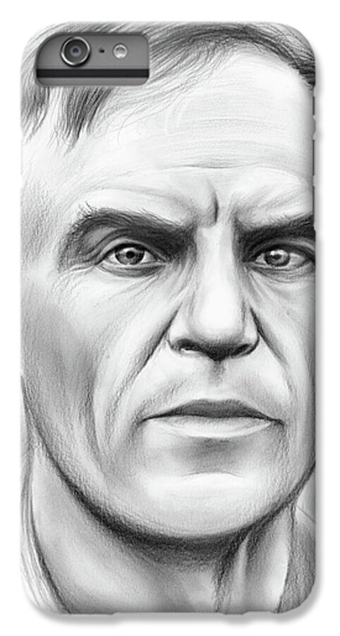 John Heisman iPhone 7 Plus Case featuring the drawing John Heisman by Greg Joens