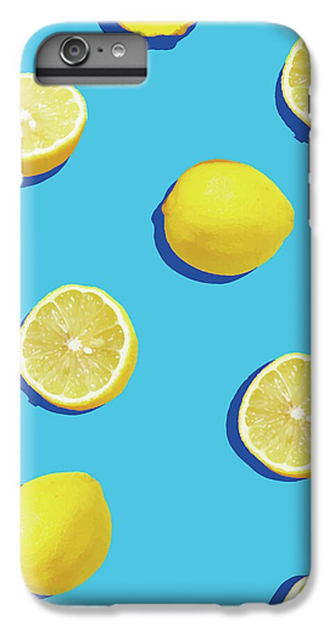 Lemon iPhone 7 Plus Case featuring the digital art Lemon Pattern by Rafael Farias
