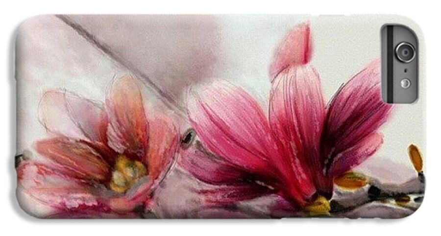Beautiful iPhone 7 Plus Case featuring the photograph Magnolien .... by Jacqueline Schreiber