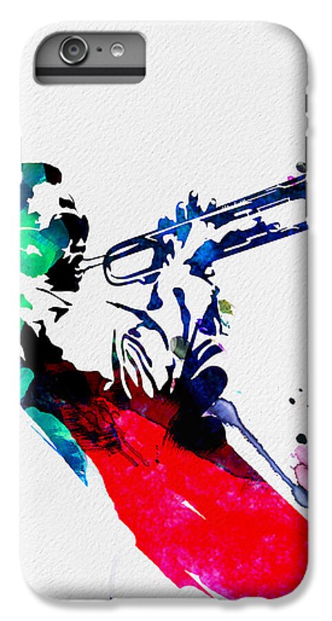 Miles Davis iPhone 7 Plus Case featuring the painting Miles Watercolor by Naxart Studio