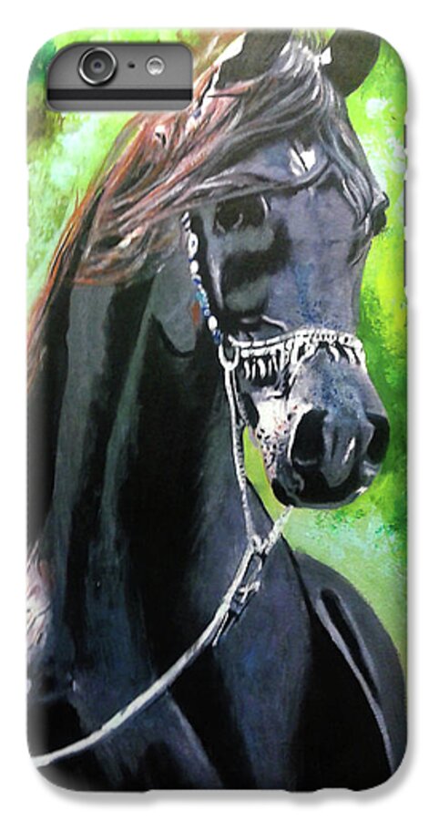 Horse iPhone 7 Plus Case featuring the painting My Horse by Jose Manuel Abraham