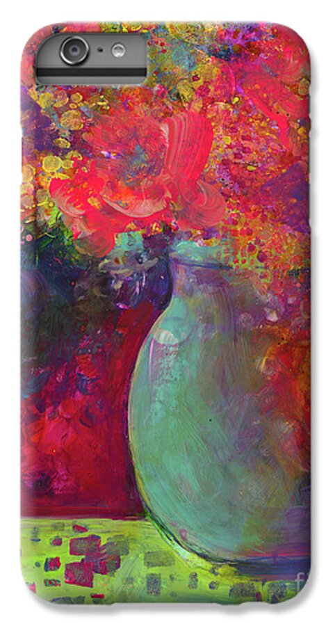  Alcohol Inks iPhone 7 Plus Case featuring the mixed media Party Mix by Francine Dufour Jones
