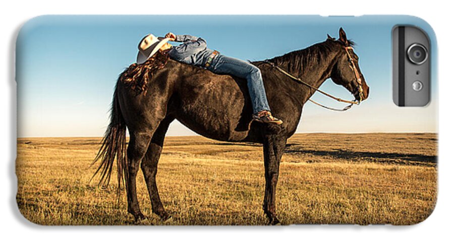Cowgirl iPhone 7 Plus Case featuring the photograph Taking a Snooze by Todd Klassy