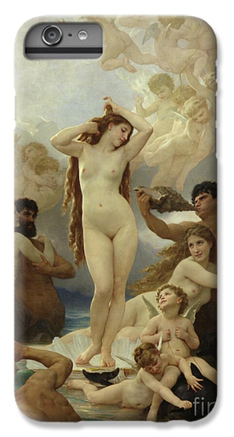 The iPhone 7 Plus Case featuring the painting The Birth of Venus by William-Adolphe Bouguereau