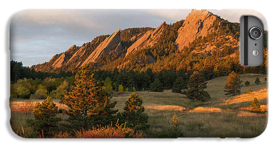 Boulder iPhone 7 Plus Case featuring the photograph The Flatirons - Autumn by Aaron Spong