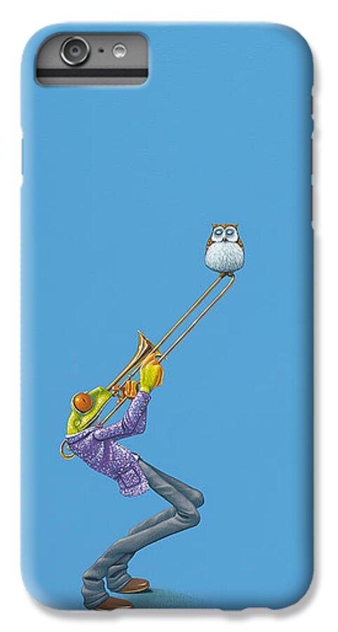 Trombone iPhone 7 Plus Case featuring the painting Trombone by Jasper Oostland