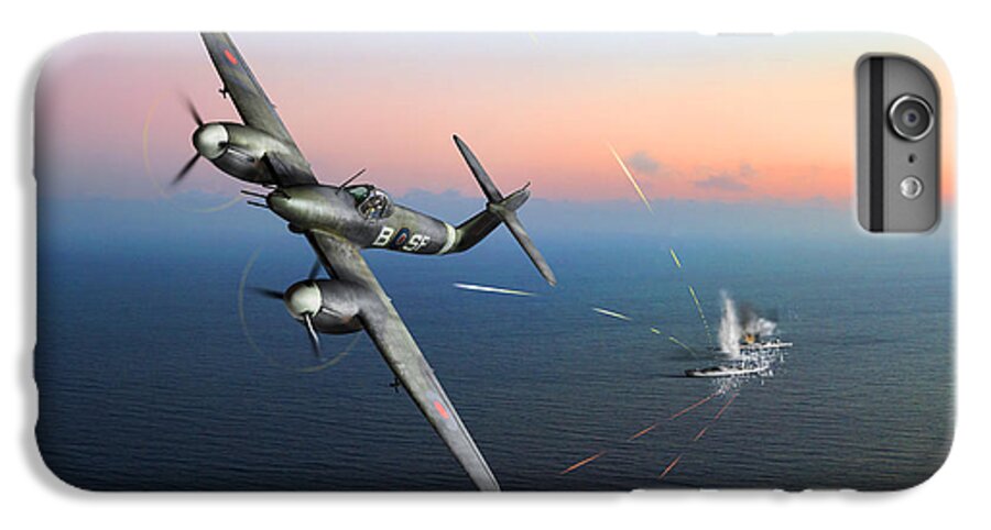 137 Squadron iPhone 7 Plus Case featuring the photograph Westland Whirlwind attacking E-boats by Gary Eason