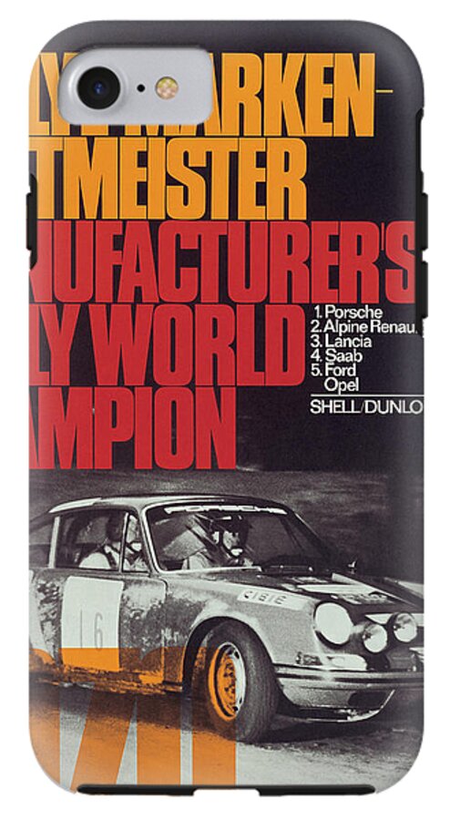 Expliciet pantoffel Hilarisch Porsche 1970 Rally World Champion iPhone 7 Tough Case by Georgia Fowler -  Instaprints