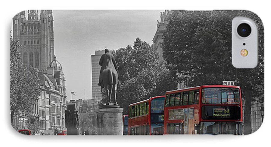London iPhone 8 Case featuring the photograph Routemaster London Buses by Tony Murtagh