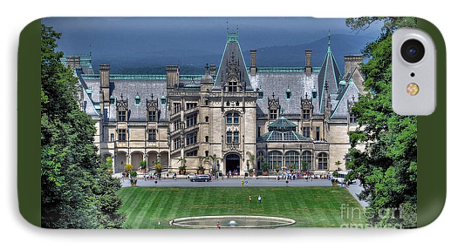The Biltmore House iPhone 8 Case featuring the photograph Biltmore House #1 by Savannah Gibbs