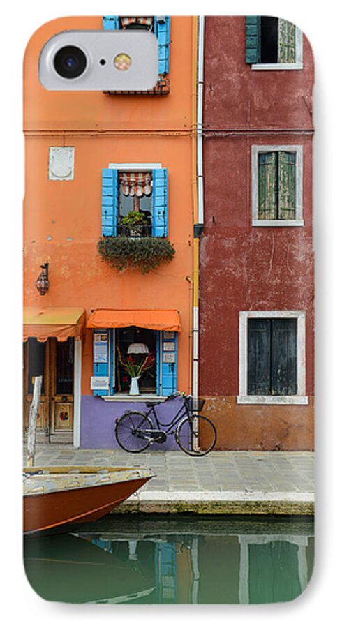 Ancient iPhone 8 Case featuring the photograph Burano Italy #1 by Brandon Bourdages