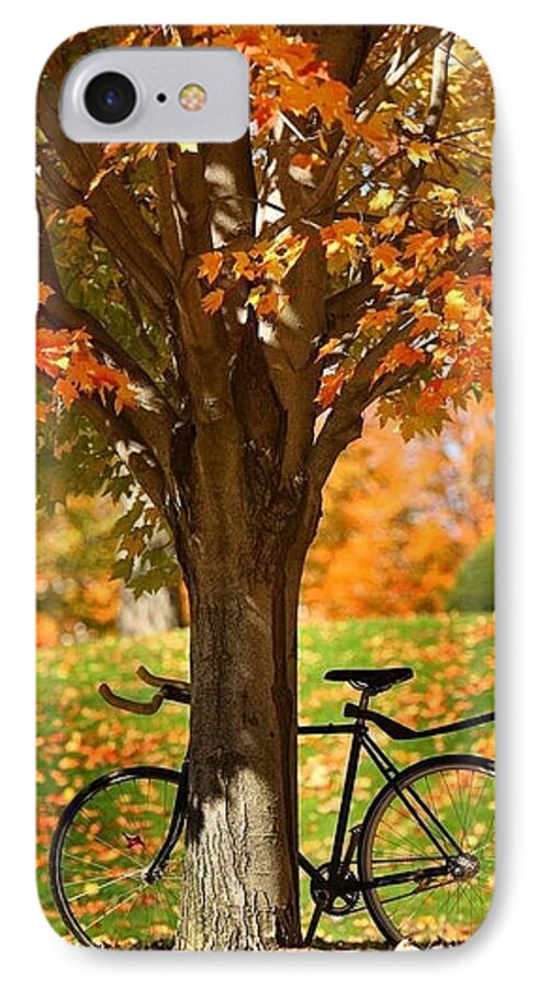 Fall iPhone 8 Case featuring the photograph Happy Autumn #1 by Lori Strock