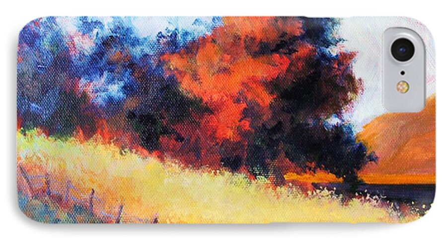 Autumn iPhone 8 Case featuring the painting Harmony #1 by Peggy Wrobleski