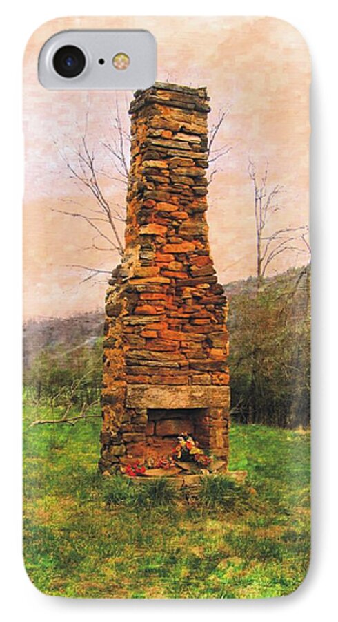 Fireplace iPhone 8 Case featuring the photograph Hearth Without a Home #1 by Joe Duket