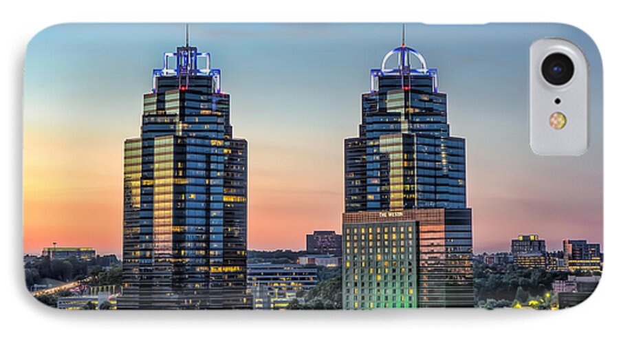 Sandy Springs iPhone 8 Case featuring the photograph King And Queen Buildings #2 by Anna Rumiantseva