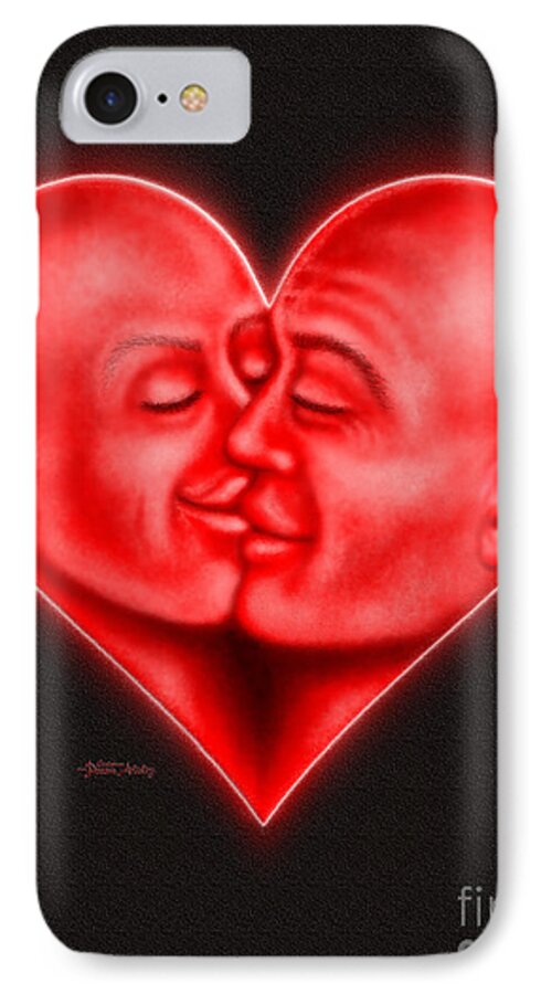 Love iPhone 8 Case featuring the digital art Mad Love #1 by Cristophers Dream Artistry