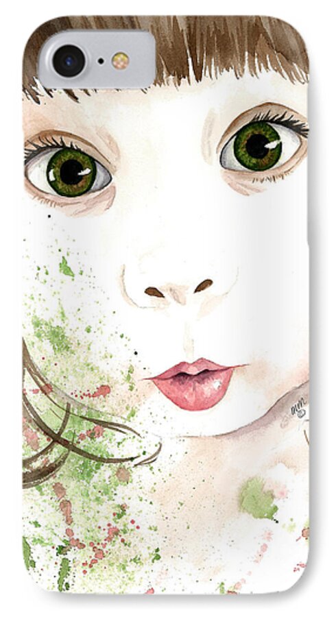 Magnetic iPhone 8 Case featuring the painting Embrace Wonder by Michal Madison
