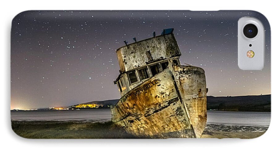 Pt Reyes iPhone 8 Case featuring the photograph Shipwreck #1 by Mike Ronnebeck