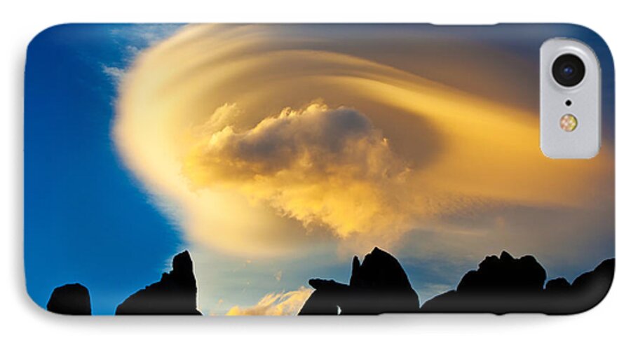 Landscape iPhone 8 Case featuring the photograph Sierra Wave Cloud by Mimi Ditchie