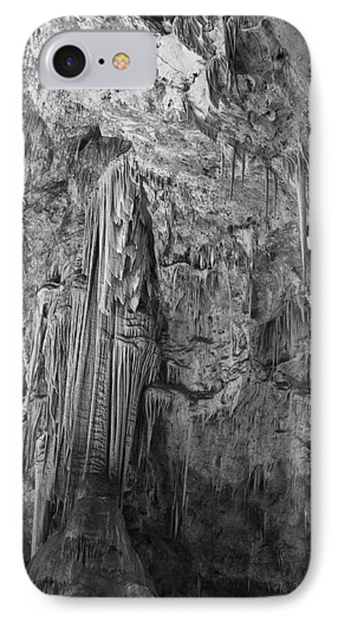 American Landmarks iPhone 8 Case featuring the photograph Stalactites in the Hall of Giants #2 by Melany Sarafis