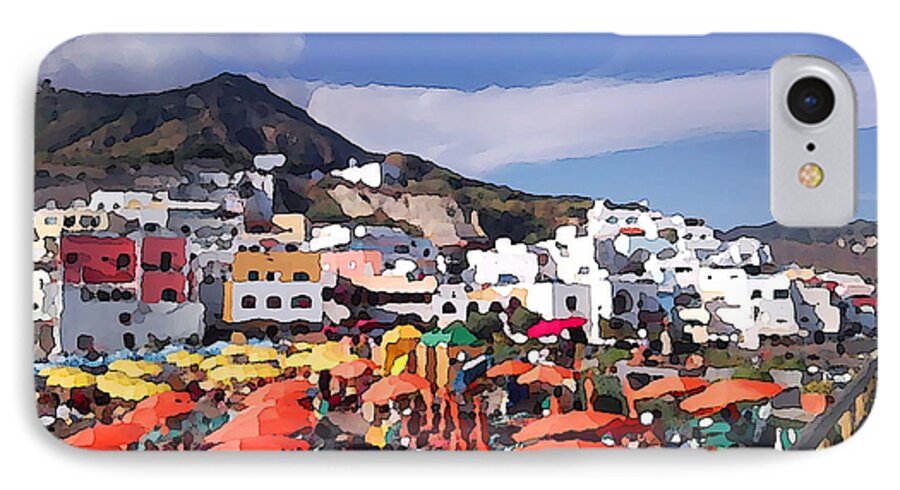 Ze Di iPhone 8 Case featuring the photograph The island of Ischia Sant'Angelo by Ze Di