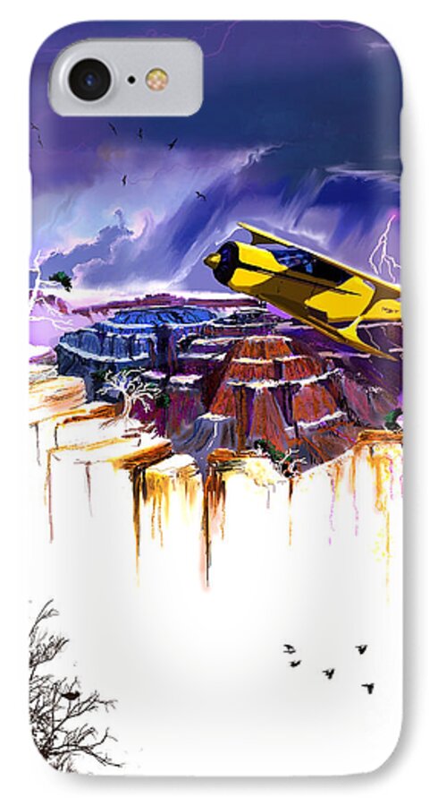 Aircraft iPhone 8 Case featuring the digital art 180 by J Griff Griffin
