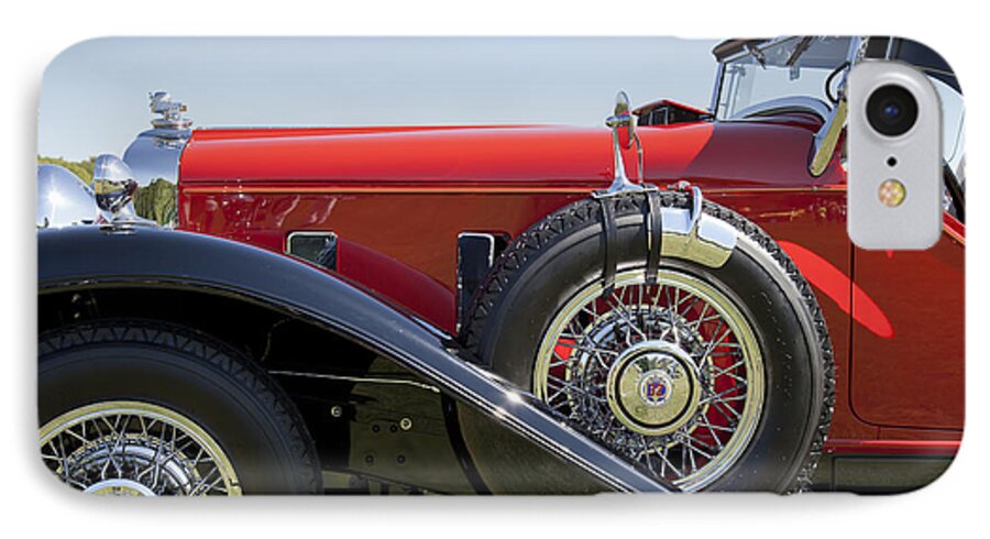 1932 iPhone 8 Case featuring the photograph 1932 Stutz Bearcat DV32 by Jack R Perry