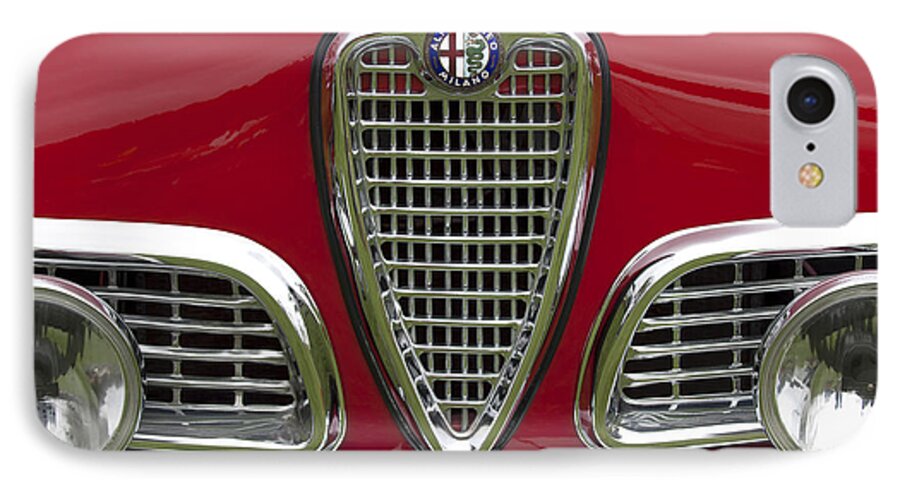 1959 Alfa Romeo Giulietta Sprint iPhone 8 Case featuring the photograph 1959 Alfa Romeo Giulietta Sprint Grille by Jill Reger