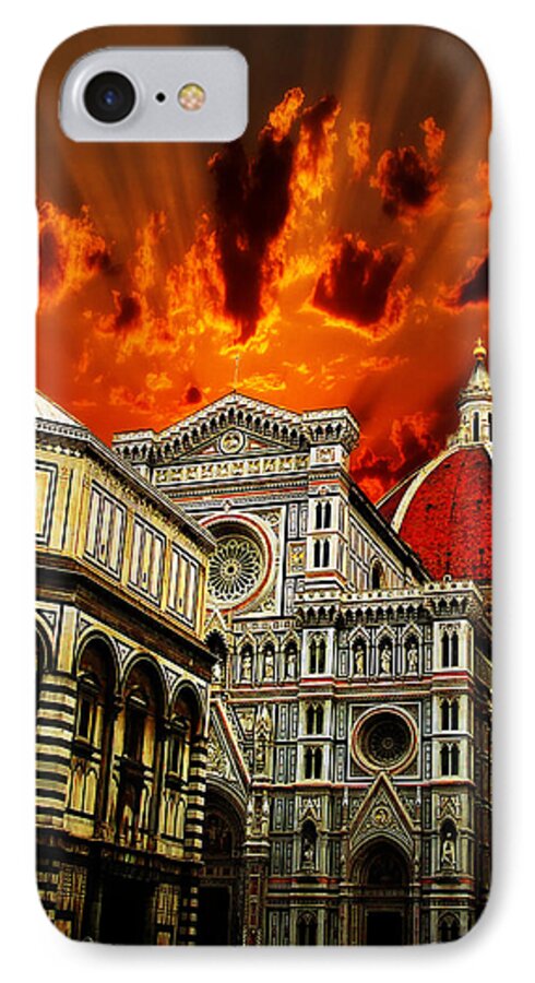 Ze Di iPhone 8 Case featuring the photograph Firenze La cattedrale di Santa Maria del Fiore - Florence The Cathedral of Santa Maria del Fiore by - Zedi -