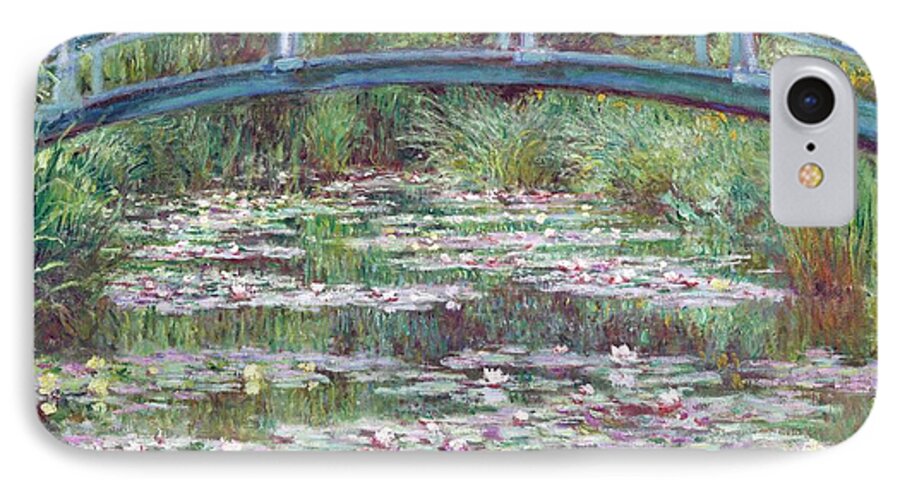 Claude Monet iPhone 8 Case featuring the painting The Japanese Footbridge #2 by Claude Monet