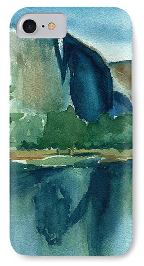 Yosemite National Park iPhone 8 Case featuring the painting Yosemite National Park #2 by Frank Bright