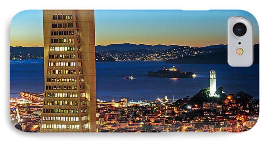 Alcatraz iPhone 8 Case featuring the photograph 3 SF Landmarks by Joel Thai