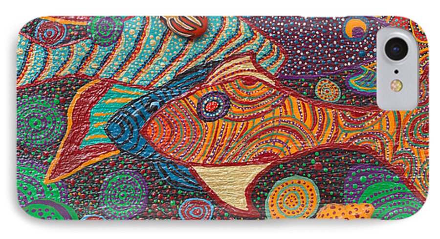 Ayahuasca Art iPhone 8 Case featuring the painting Ayahuasca Vision #8 by Howard Charing