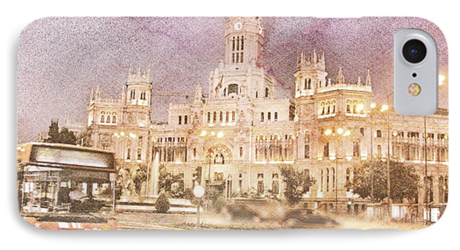 Madrid iPhone 8 Case featuring the photograph A Night In Madrid by Connie Handscomb