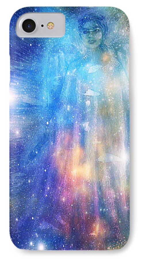 Angel iPhone 8 Case featuring the painting Angelic Being by Leanne Seymour
