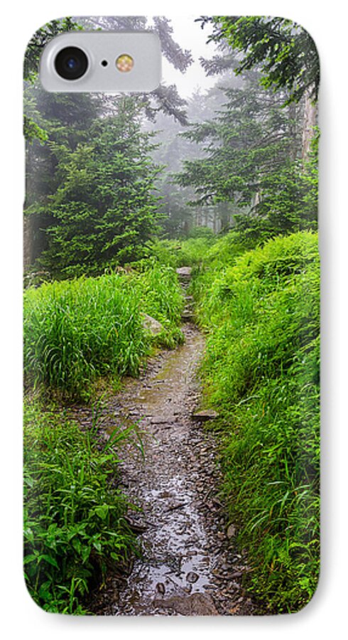 Smoky Mountains iPhone 8 Case featuring the photograph Appalachian trail at Clingmans dome by Anthony Heflin