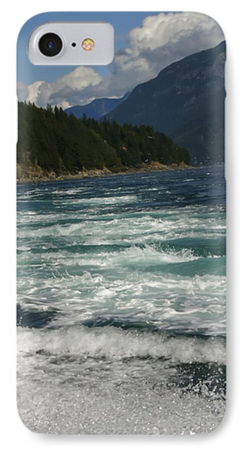 Seascape iPhone 8 Case featuring the photograph At The Edge by Rhonda McDougall