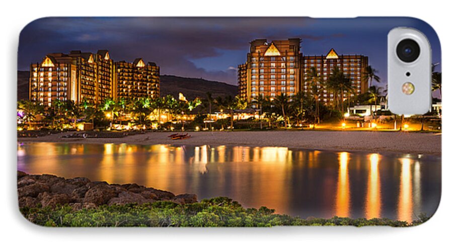 Disney iPhone 8 Case featuring the photograph Aulani Disney Resort at Ko Olina by Tin Lung Chao