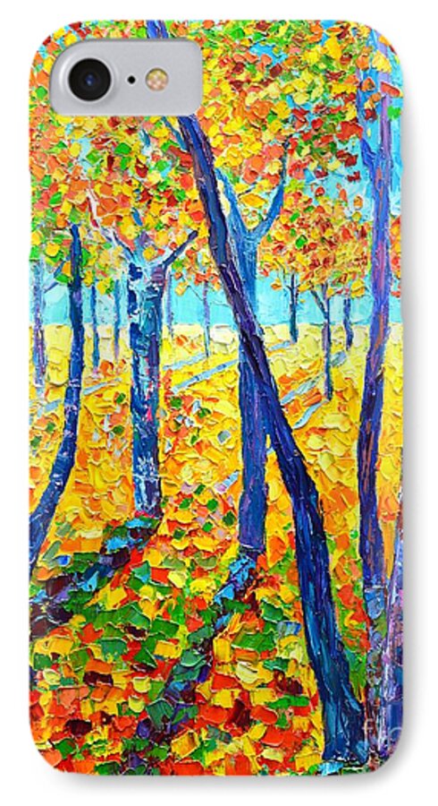 Autumn iPhone 8 Case featuring the painting Autumn Colors by Ana Maria Edulescu