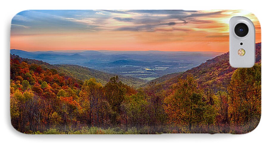 Shenandoah National Park iPhone 8 Case featuring the photograph Autumn In Virginia by Phil Abrams
