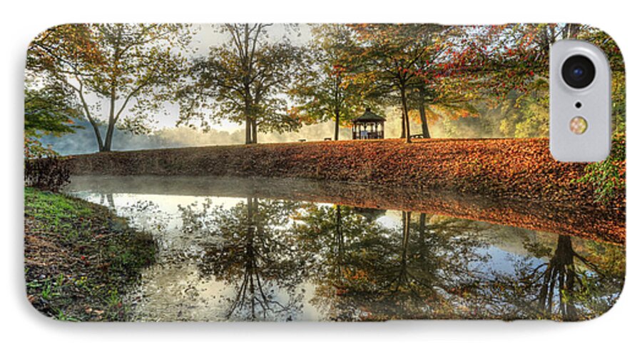 Autumn iPhone 8 Case featuring the photograph Autumn Morning by Jaki Miller