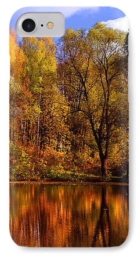 Jenny Rainbow Fine Art Photography iPhone 8 Case featuring the photograph Autumn Reflections by Jenny Rainbow